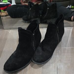 Born Black Suede Ankle Boots